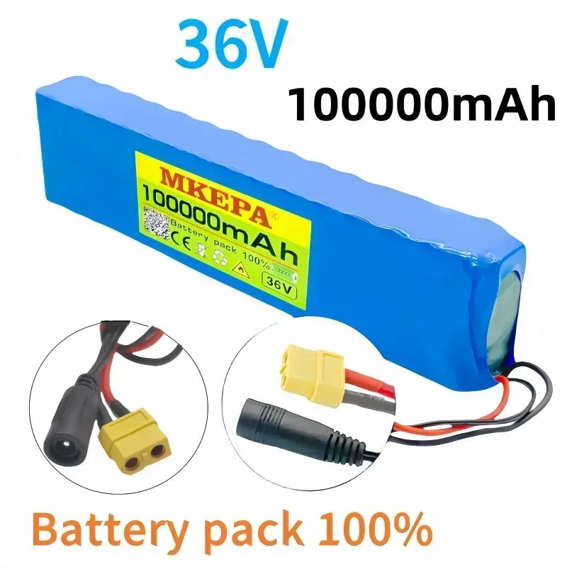 10S3P 36V 100000mAh 18650 Rechargeable Lithium Battery  Power Modified Bicycle Scooter Electric Vehicle with etc