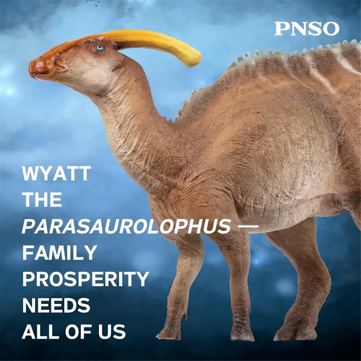 Pnso 2021 Parasaurolophus Wyatt Hadrosauridae Dinosaurus Figuur Model Collector Dier Volwassenen Kinderen Speelgoed Kerst Verjaardagscadeau