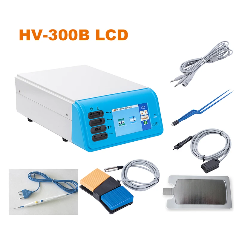 High Frequency Electrosurgical Generator LCD touch screen  portable electrobisturi unit surgical coagulator