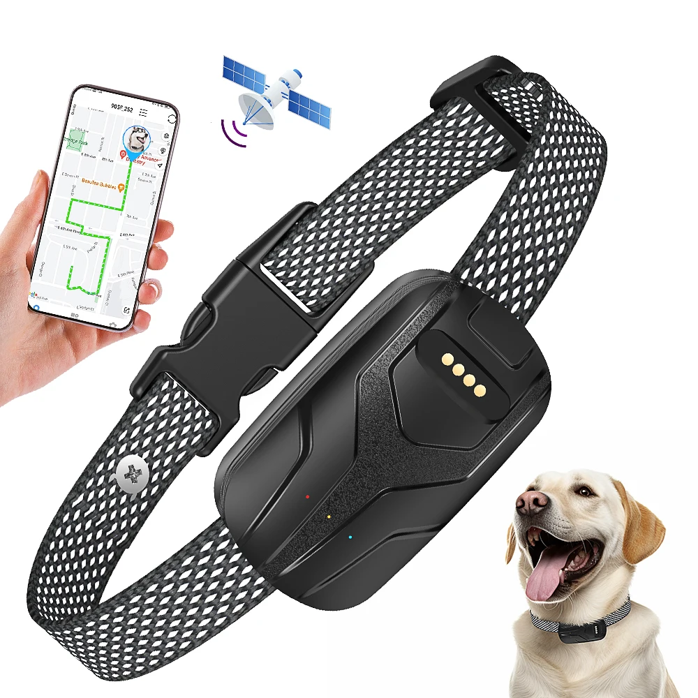

TIZE OEM ODM Waterproof Dog GPS Collar GPS BDS AGPS Wifi LBS Wifi Smart GPS Pet Tracker With APP Web SMS Tracking System