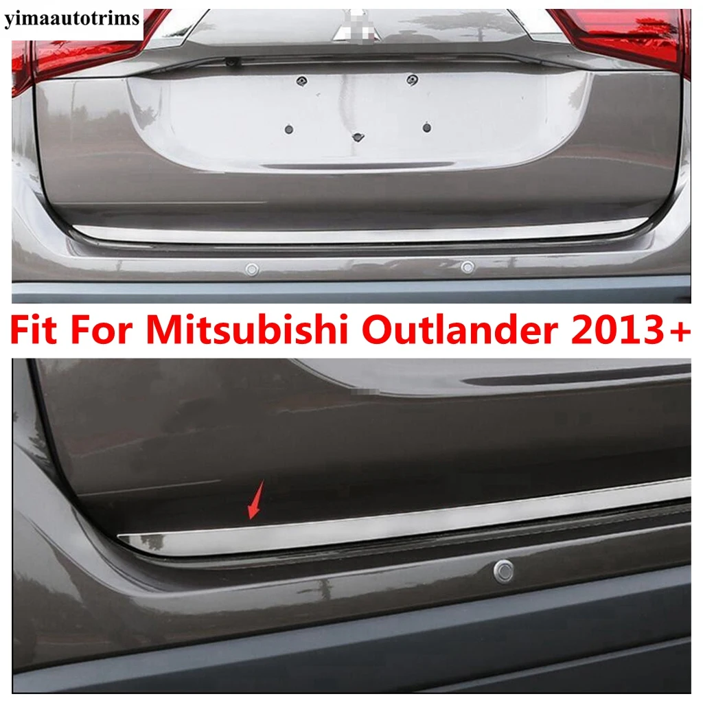 

Rear Trunk Tail Gate Door Strip Decoration Cover Trim For Mitsubishi Outlander 2013 - 2019 Stainless Steel Accessories Exterior