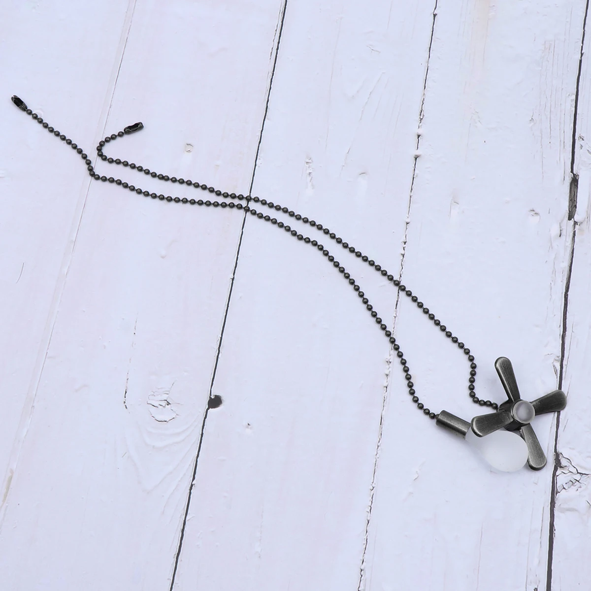 1 set di catene per ventilatori con perline in metallo resistente, design vintage nero per ventilatori a soffitto e catena per ventilatori ad alta illuminazione