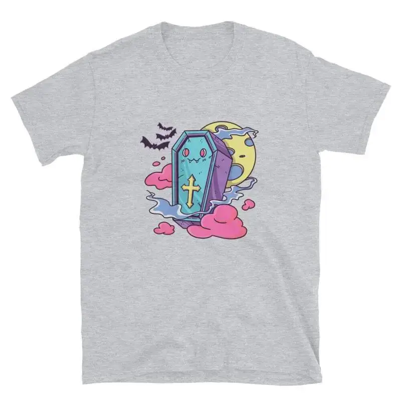 Coffin Goth TShirt Designer Shirt Sport Anime Aesthetic Clothing