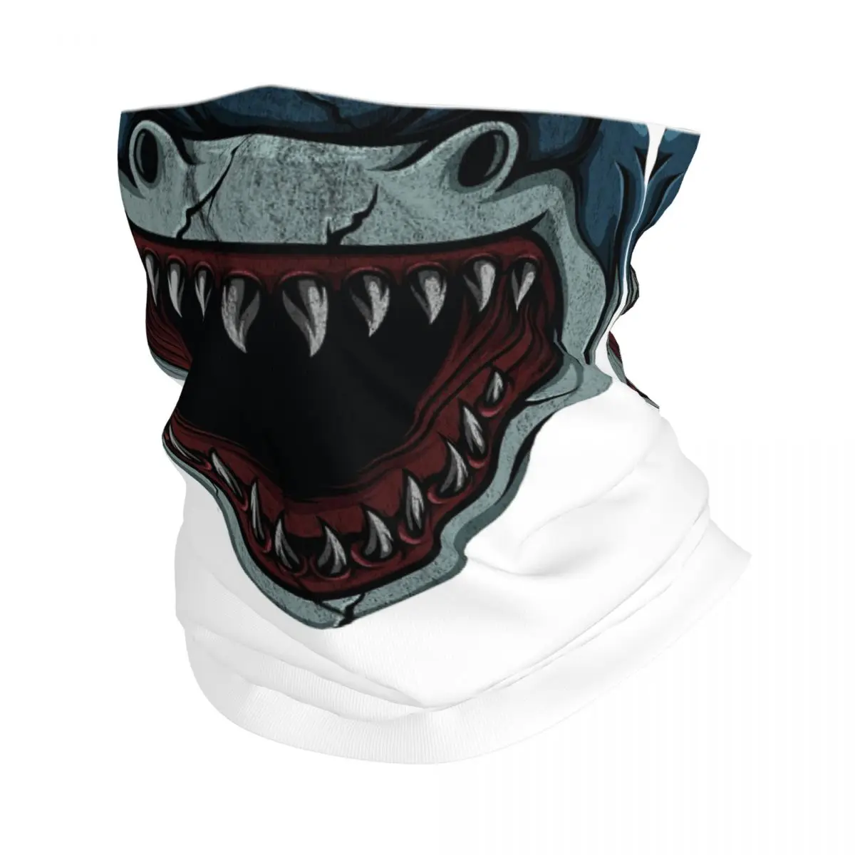 

Shark Teeth Bandana Neck Cover Printed Wrap Scarf Warm Cycling Scarf Cycling Unisex Adult All Season