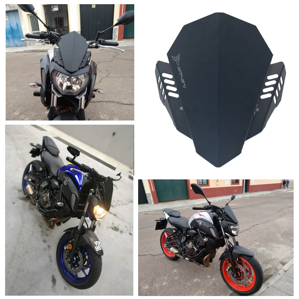 Fits for Yamaha MT 07 MT07 FZ07 ABS MT-07 FZ-07 2018 2019 2020 Motorcycle Windshield Instrument Front Deflector Decorate Cover