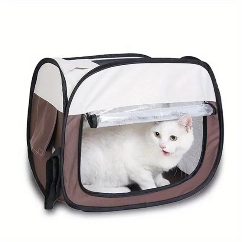 Outdoor Pet Foldable Tent Dog House Cat Tent Playpen Puppy Kennel Easy Operation Fence Indoor Drying Box Cat Cage Bath Drying
