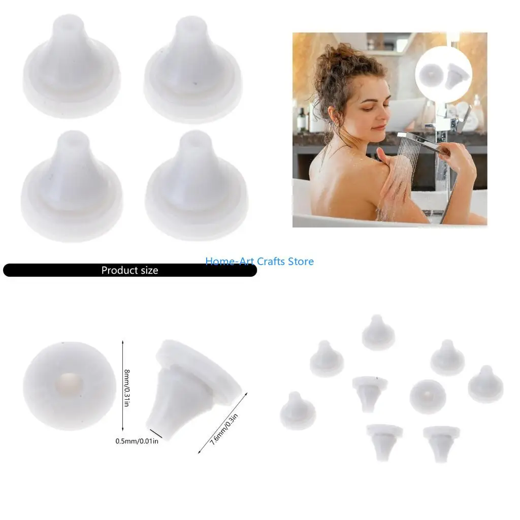 

Y3NA 100Pcs Shower Head Replacement Nozzles Silicone Shower Nozzle Replacement Shower Head Sprays Hole Round Tip Enduring