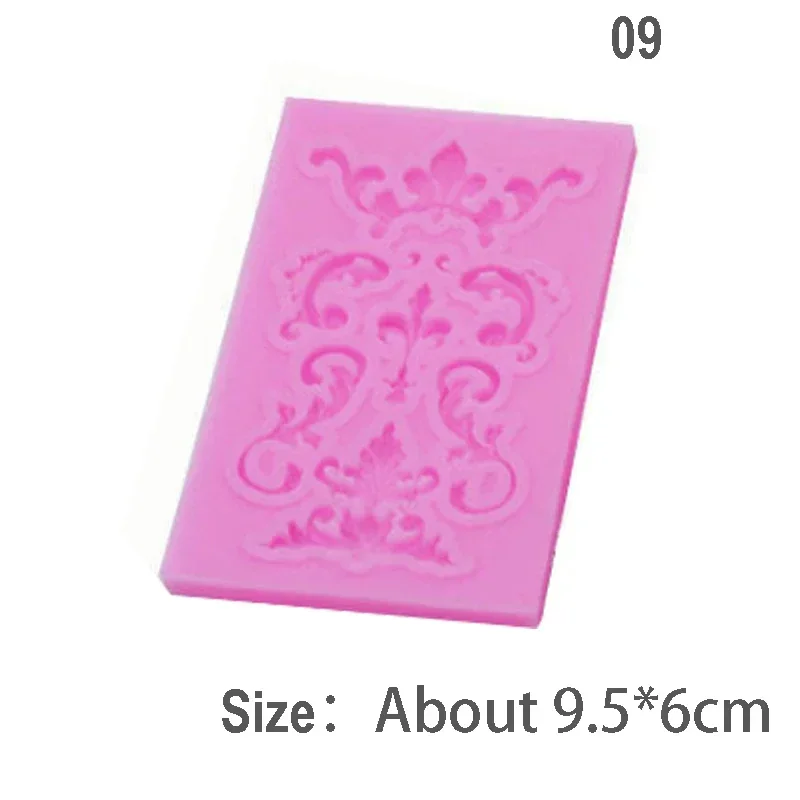 3D Silicone Retro Embossed Lace Mold Handmade DIY Border Molds Clay Pottery Sculpture Ceramic Tools