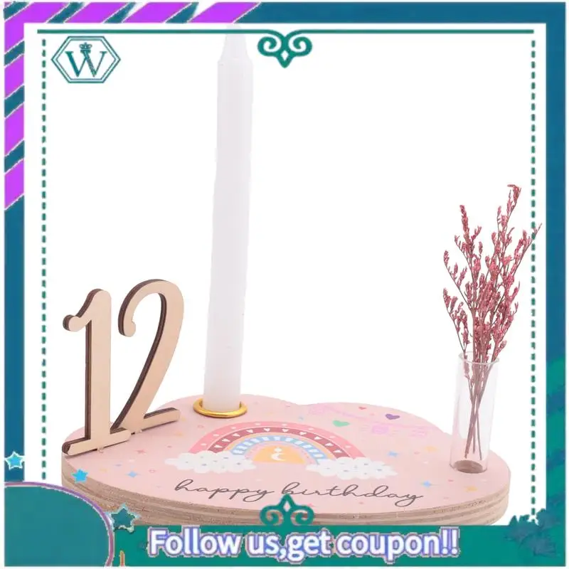 Baby Milestone Number Memorial Cards Kit For Newborn Baby Wooden Engraved Age Photography Accessories Birthing Gift