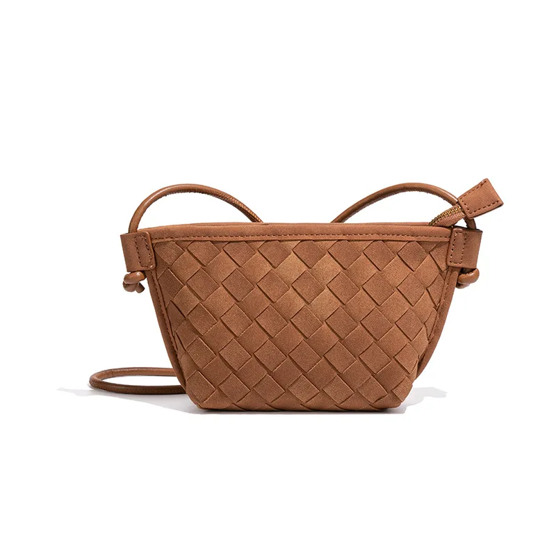 

Mini Mobile Phone Bag Fashionable Handbag for Women Retro Niche Dumpling Bag Versatile Single-Shoulder Crossbody Wallet