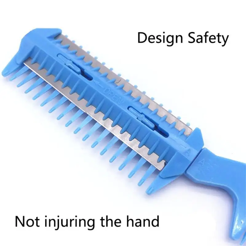 Pet Hair Trimmer Comb Cutting Cut Dog Cat With 2 Blades Grooming Razor Thinning Hairbrush Comb Products Cat Grooming Supplies