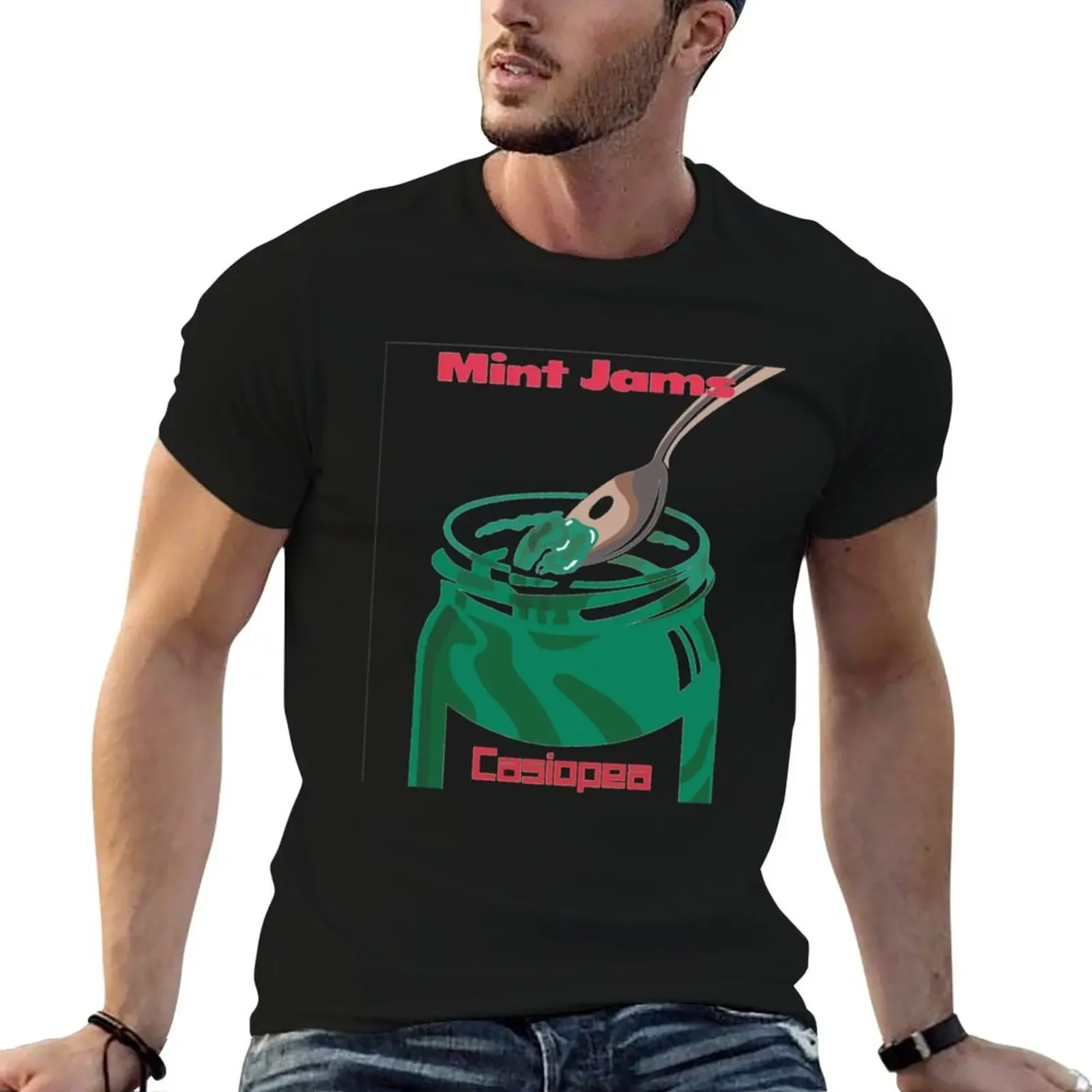 

Jams Fitted T-Shirt summer top customizeds cotton t shirt men