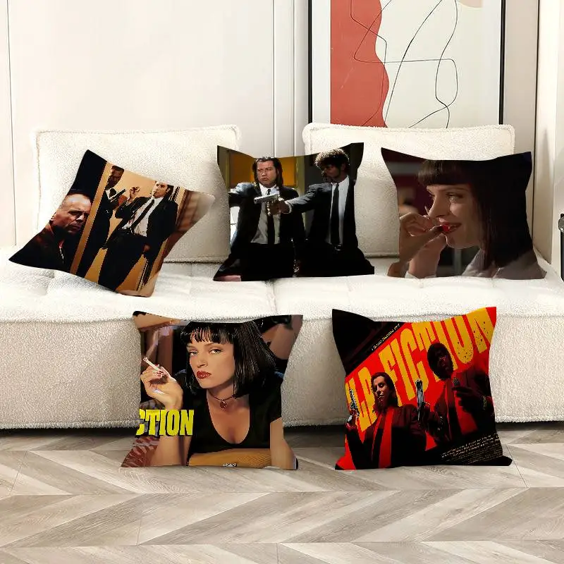 Movie P-Pulp Fiction Classic Personalized Pillow Dust Cover Bedroom Kids Party Decoration Pillowcase Birthday Children Gift