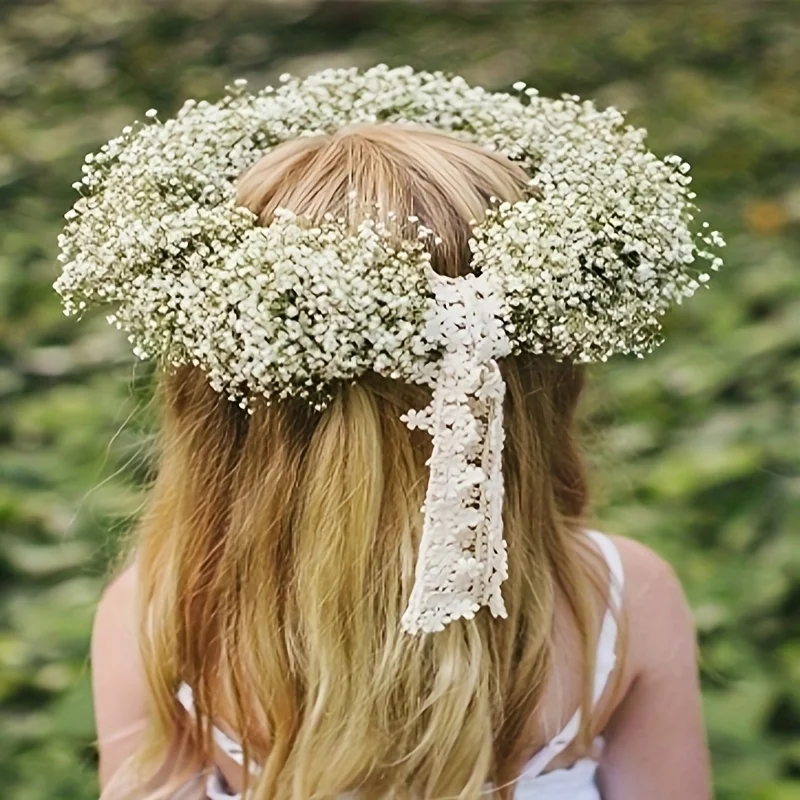 20pcs Realistic White Gypsophila Artificial Flowers - Elegant Faux Breath for Wedding Bouquets, DIY Home & Office Decor image 5