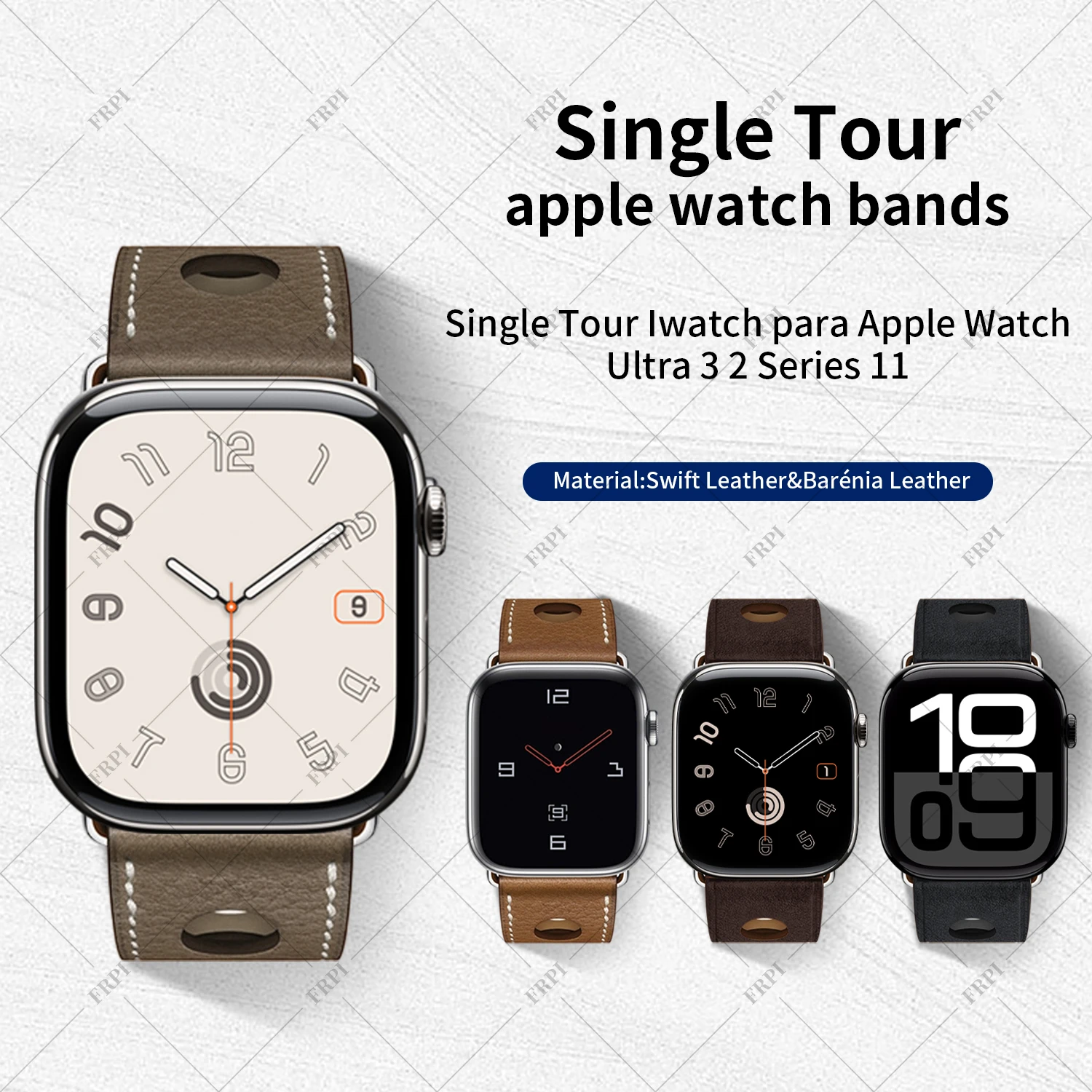 2026 New Scub H Diving Band Swift Leather  For Apple Watch Series12 11 10 9 8 7 6 Se 3 Iwatch Ultra 4 3 2 Strap 49mm 46mm 45mm