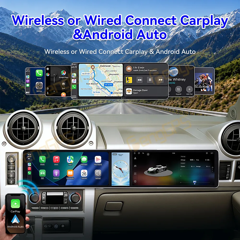 Radio Tape Recorder 12.3 Inch Combined Screen For Hummer H2 2002-2007 Android 15 GPS Navigation Car Multimedia Player Carplay