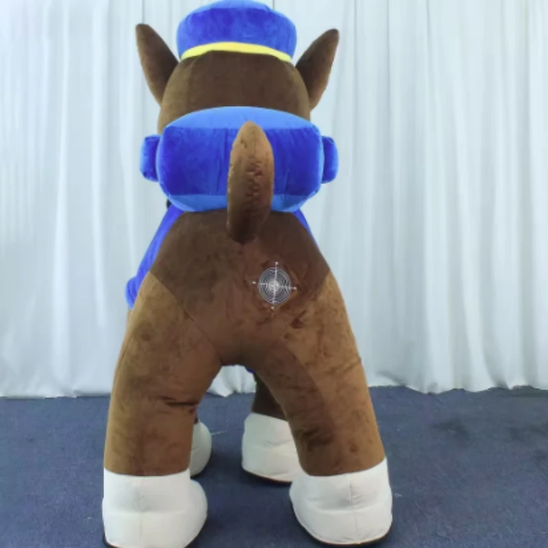 2028 Giant PAW Blauer Hund, aufblasbares Kostüm, Cartoon-Puppe, weiß, rosa Hund, Maskottchen-Kostüm, Erwachsene, Cosplay, Anime, Halloween, Geburtstag