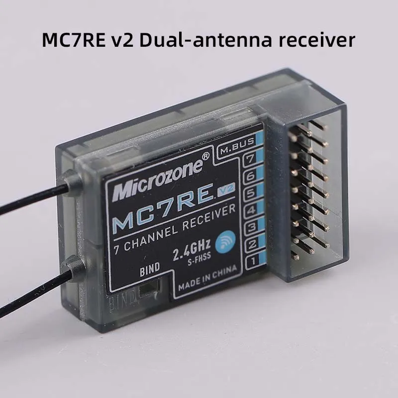 Microzone MC7RE V2 receiver 7-channel MC6Cmini model aircraft remote control fixed-wing vehicle and ship model