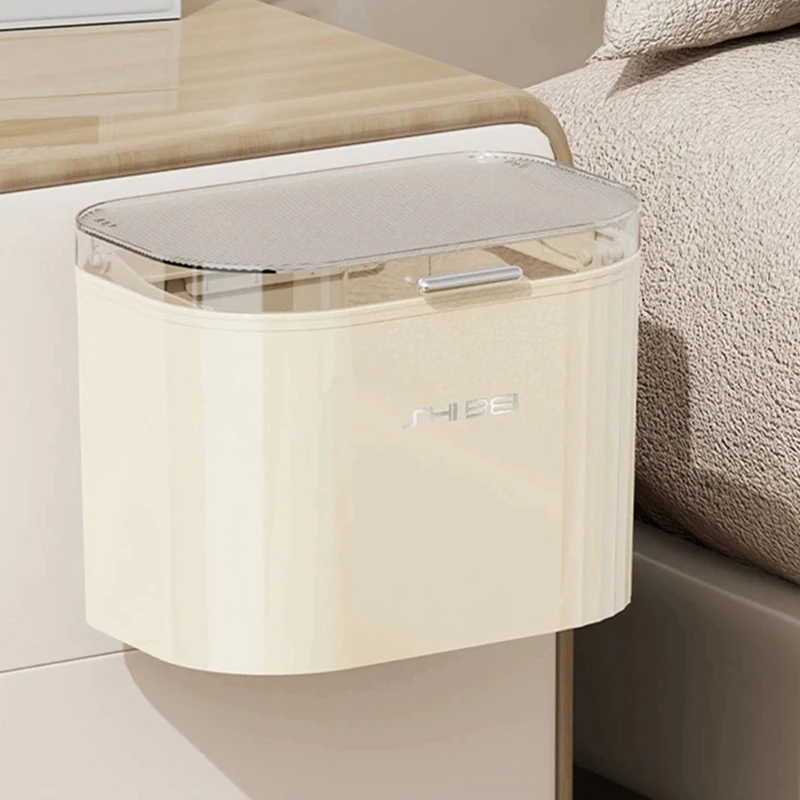 

8L Kitchen Wastebasket with Lid Wall Mounted Trash Can AJAS