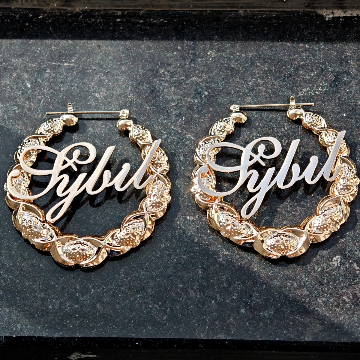 Customized Stainless Steel Jewelry Charming Ladies' Jewelry Custom Name Earrings Fashionable Earrings Banquet Party Accessories