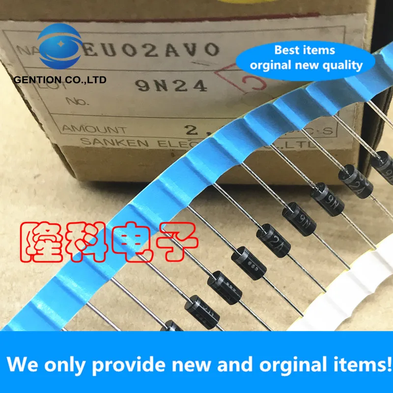10PCS 100% New original EU02AV0 fast recovery diode Japan imported EU02A 1A 600V Sanken refrigerator repair