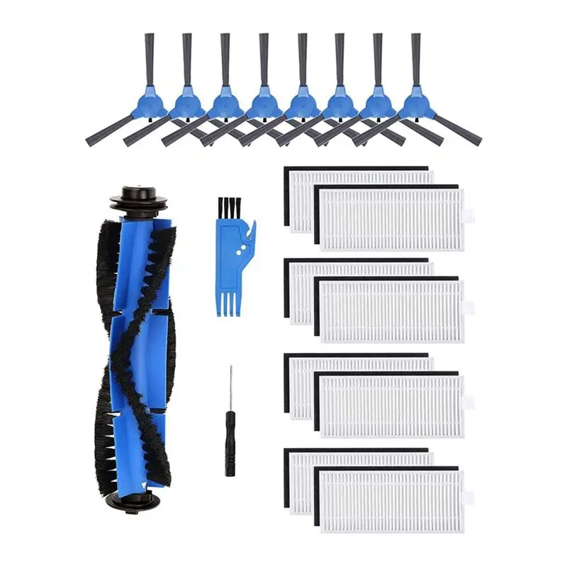 

A67P-Replacement Filters Side Brushes,Rolling Brushes For Eufy Robovac 11S 15C 30C 35C Accessory