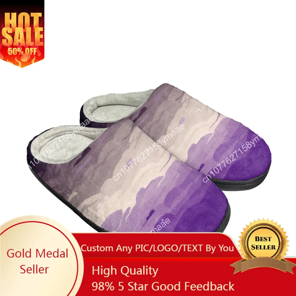 

Hot Bisexual Pride Fashion Cotton Custom Slippers Mens Womens Sandals Plush Casual Keep Warm Shoes Thermal Comfortable Slipper