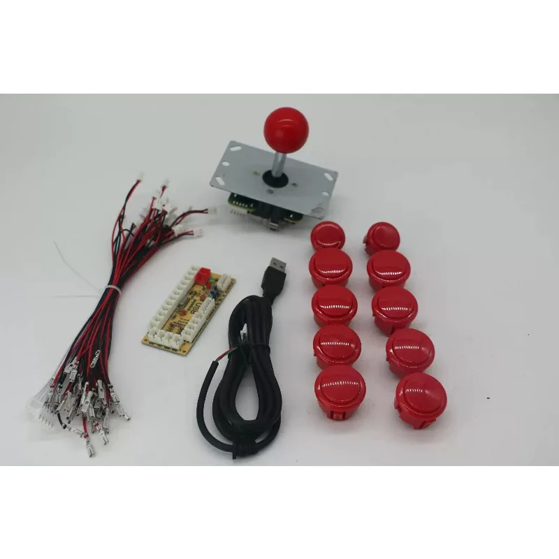 For Baolian USB Joystick PCB Board 30mm Snap-in Arcade Buttons DIY Fighting Game Console Joystick Accessories