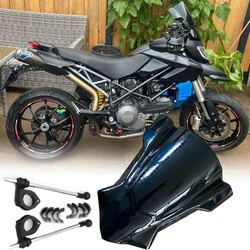 Motorcycle Accessories Windshield Windscreen for Ducati Hypermotard 796 2012 Wind Deflectors Screen Fit 22MM 25M 28MM Handlebars