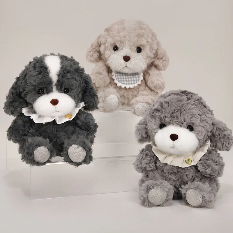 

Cute 17CM Dog Plush Toy Fluffy Cozy Animal Doll Cute Well-Behaved Baby Puppy Funny Children Gift