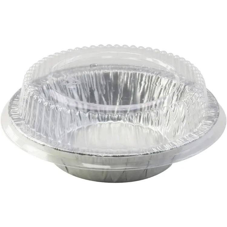 KitchenDance Disposable Aluminum Foil Tart Pan with Lid - 5