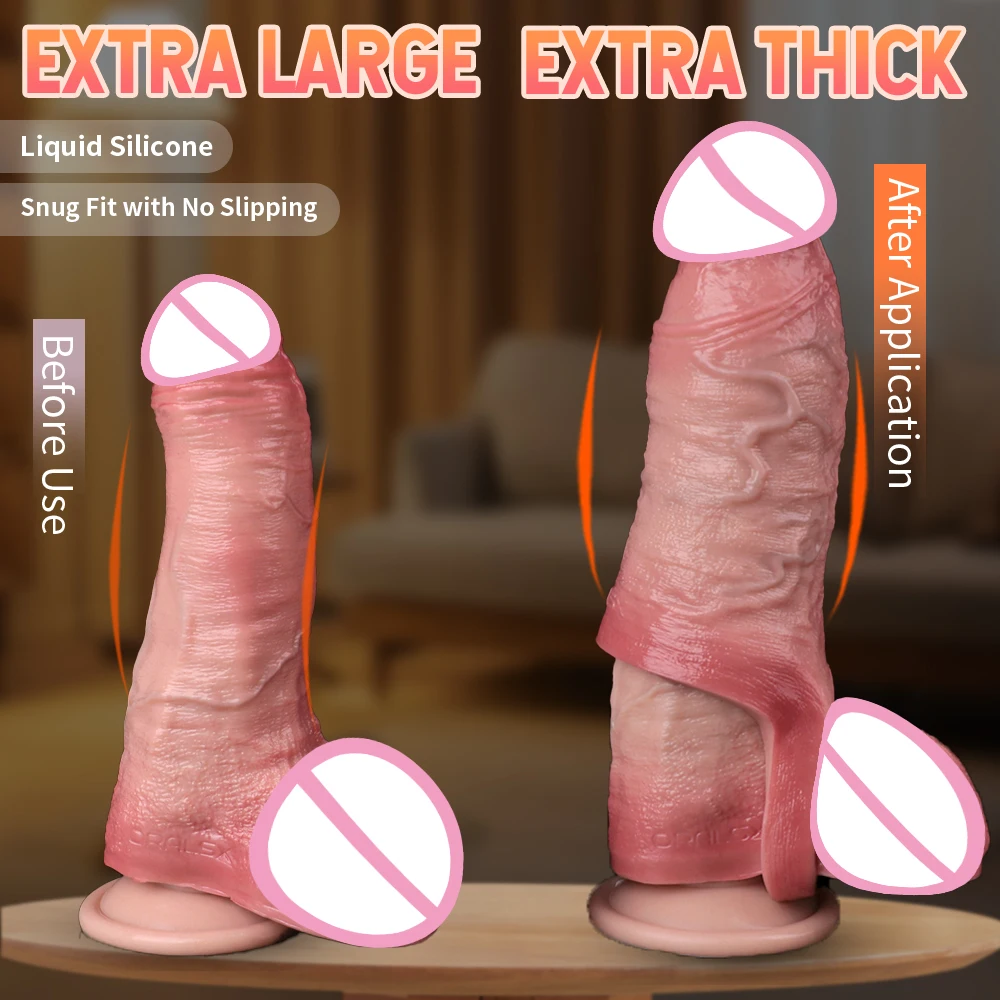 ORALSX حشفة نابضة بالحياة أكمام القضيب موسع دائم الواقي الذكري الشرج المهبل تدليك تأخير خاتم الديك محكم غمد لعبة الجنس للرجل #4