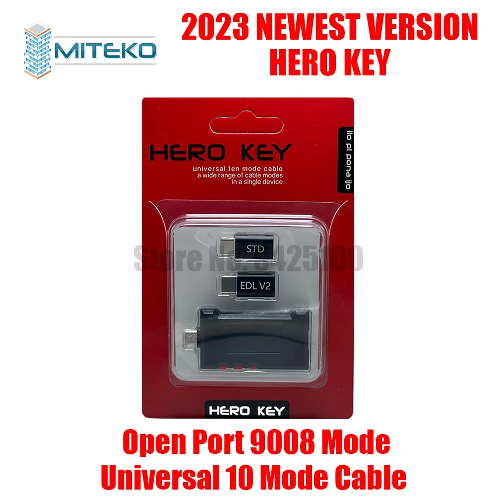 Hero Key EDL Cable USB Harmony Connections of Models Support for Phone Open Port 9008 Mode Universal 10 Mode Cable