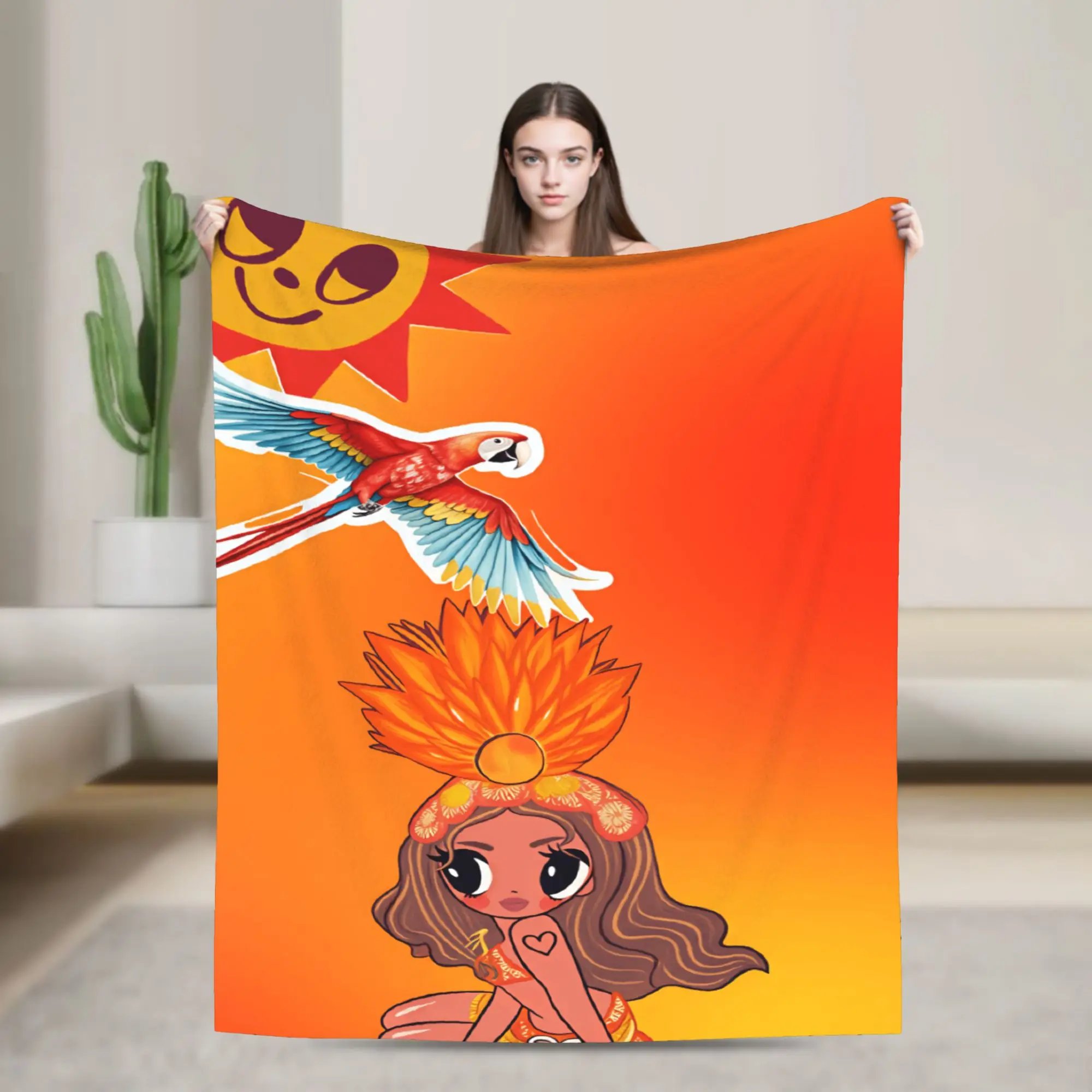Cozy Bedding Throws Plane Travel Karols G Tropicoqueta Tour 2026 Blankets  Flannel Bedspread For Living Room Pattern Sofa Cover