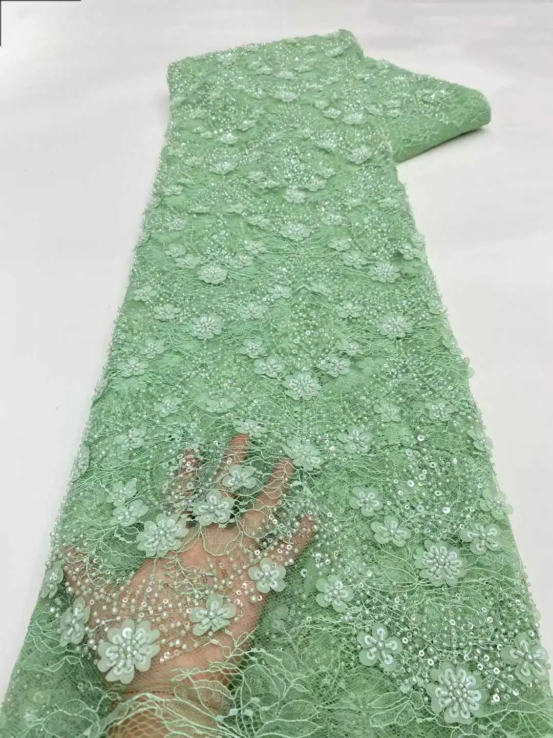 

Ткань для вышивки аппликаций с кружевом из бисера и бисера - роскошный материал платья, кружево для свадьбы/шара. Дизайн вечерних платьев