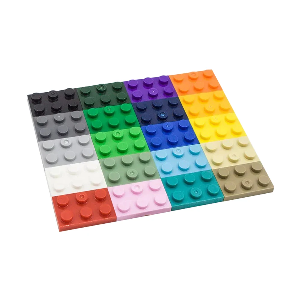 

40pcs Size 2x3 Dot Plate MOC Assemble Particles DIY Building Blocks 2*3 Figures Bricks Educational Creative Toy for Kid 3021