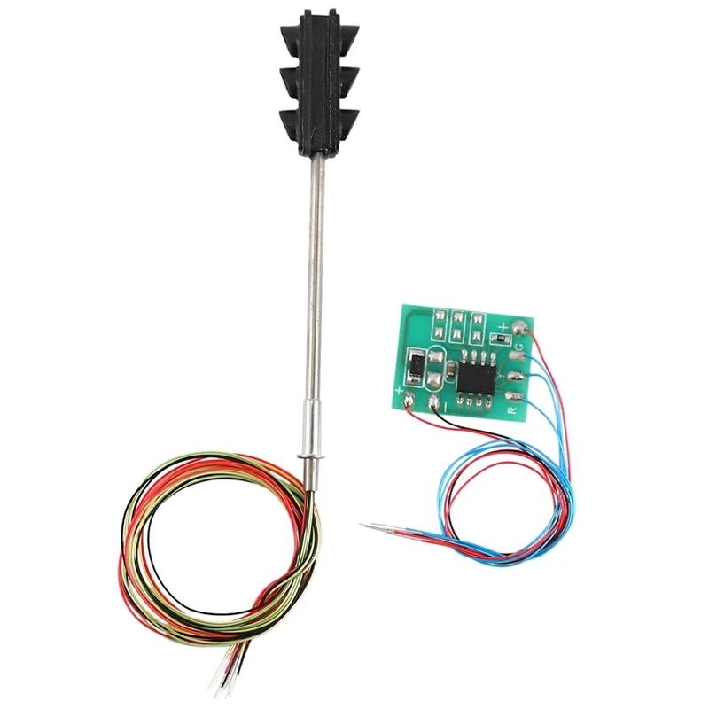 AAY-3 Farbe Verkehrs Licht Signale Ho Oo Skala Modell 6Led Für Diy Sand Tabelle Kreuzung Straße Bau Eisenbahn Zwei Seite