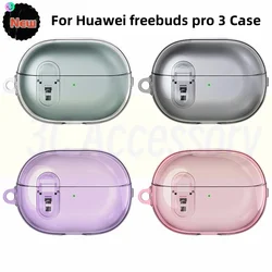 Funda protectora de TPU para Huawei freebuds pro 3, carcasa con hebilla transparente, diseño anticaída, 2023