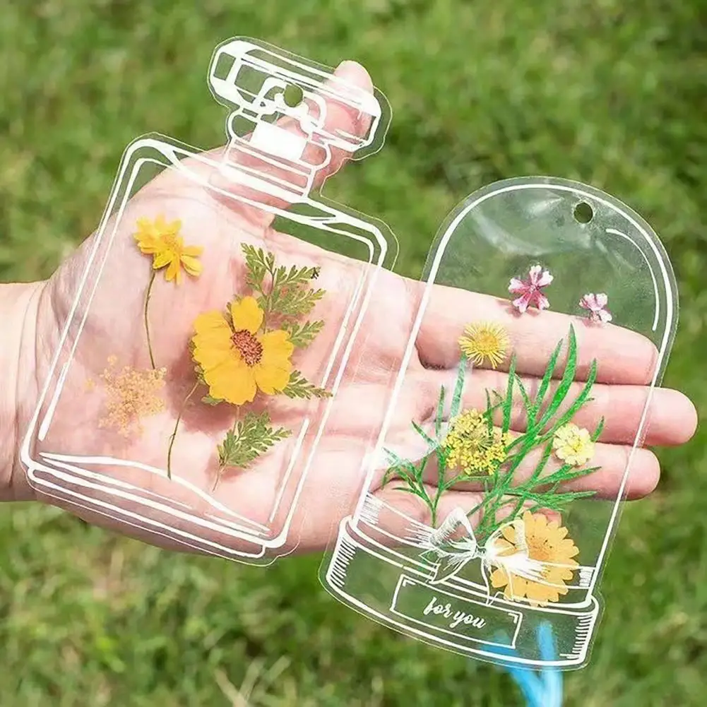 Diy Dried Flower Bookmark 20pcs Transparent Dried Flower Bookmarks Set Handmade Pressed Floral Page Clips Diy Cute Bookmark Kit
