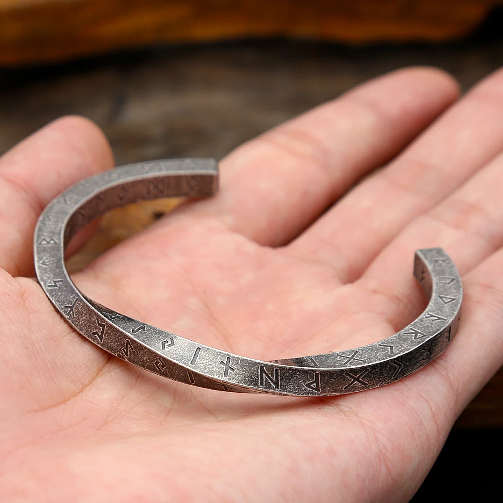 Punk Vintage Nordic Runen Armband Edelstahl Viking Amulett Armband Für Männer Frauen Amulett Schmuck Geschenke Dropshipping