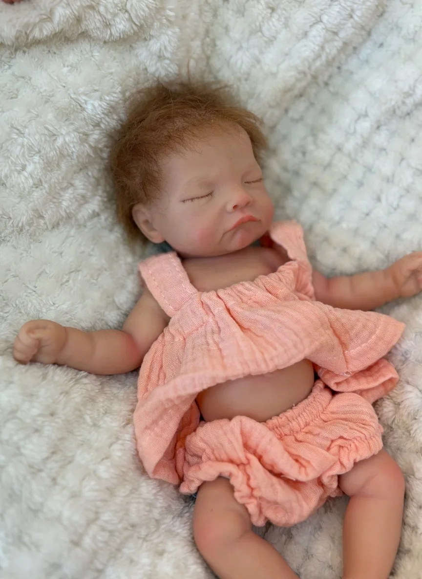 アイズワ1 10インチ レヴィガール ソフトタッチ シリコン製リボーンドール 根付毛 新生児人形 おもちゃ