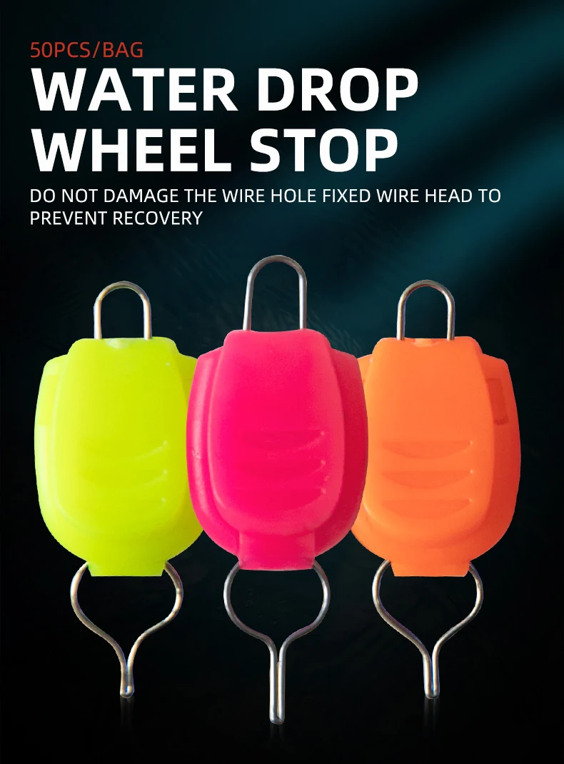 ShareShark 50 Stück/Beutel Angelschnurhalter Schnallenstopper Clip für Baitcasting-Rollen Pescaria Zubehör Pesca – Detail 1