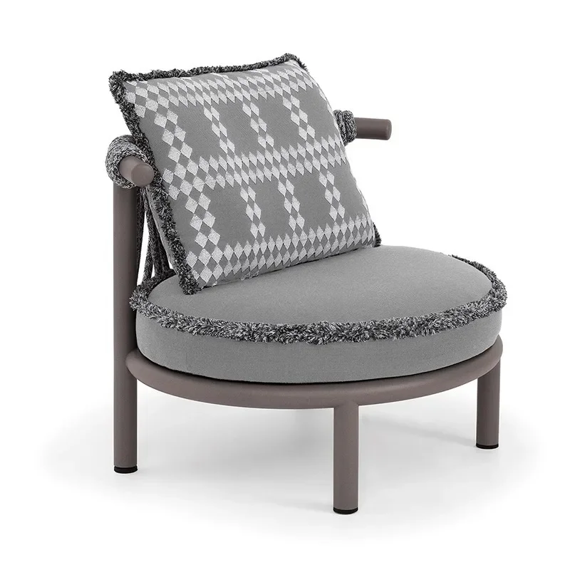 Villa courtyard leisure sofa aluminum alloy combination open-air balcony waterproof and sun protection designer hotel homestay