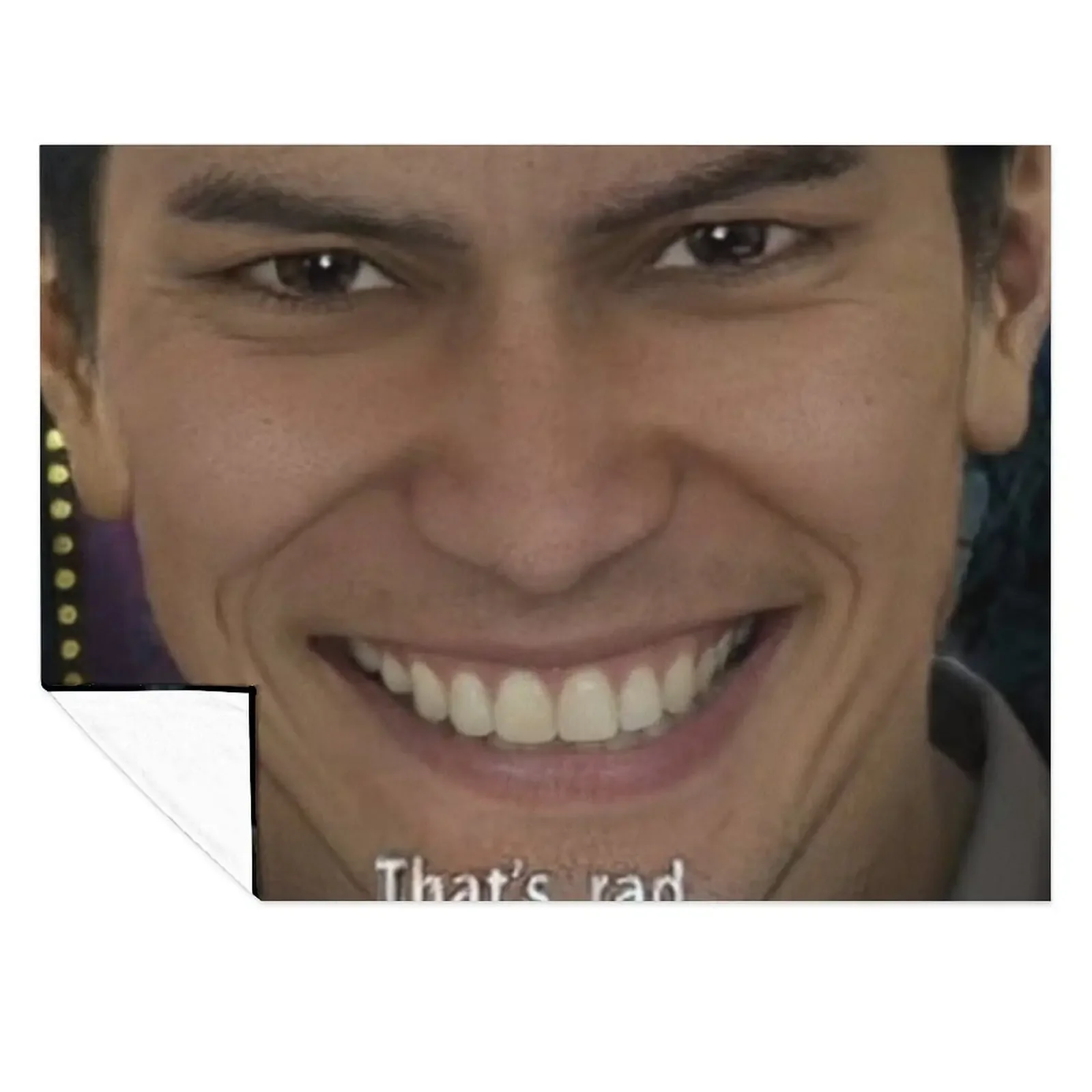 

That's Rad Throw Blanket Hairys Flannel Fabric Luxury Designer for babies Blankets