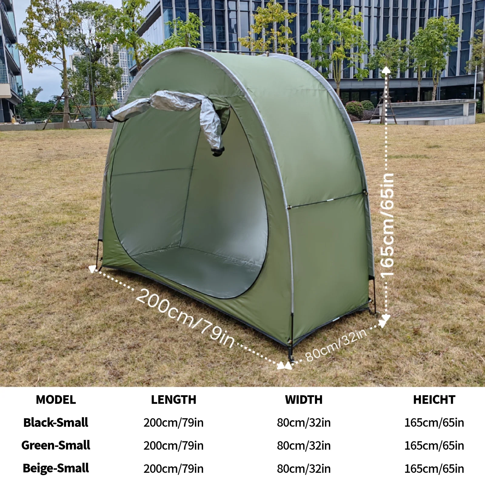 2‑3 Bikes Roll‑Up Door Bike Storage Tent, Pop‑Up Bicycle Shelter, Foldable Outdoor Shed for Quick Access