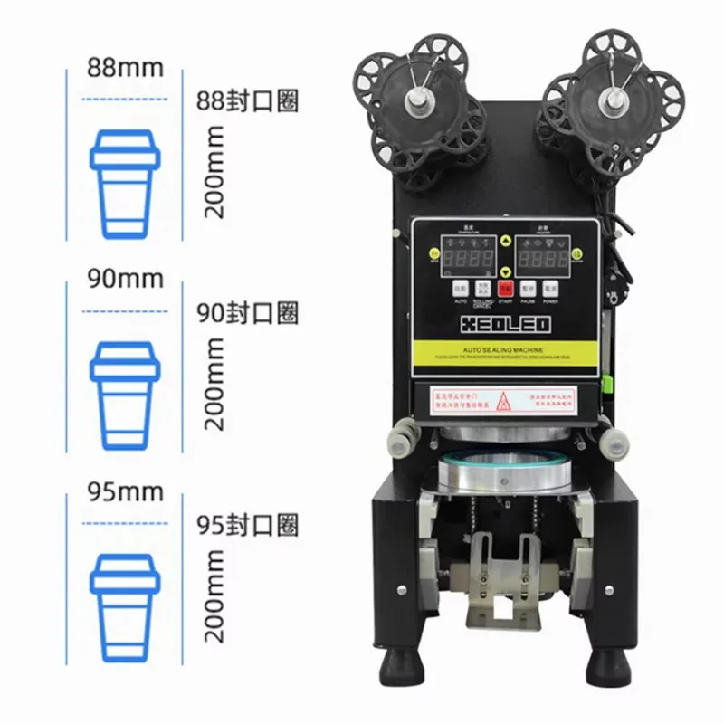 Automatic Cup Sealer Bubble Tea Machine Cup Sealing Machine 88/90/95 PP/PE/Paper Automatic Bubble Sealing Machines