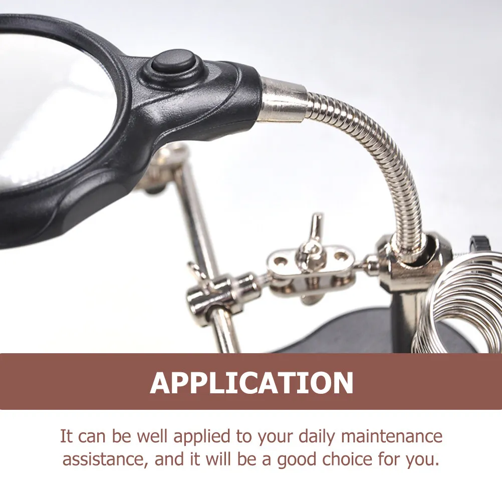 

Настольная лампа-лупа с LED-подсветкой и регулировкой угла наклона для ремонта, ремонта телефонов и часов, для дома