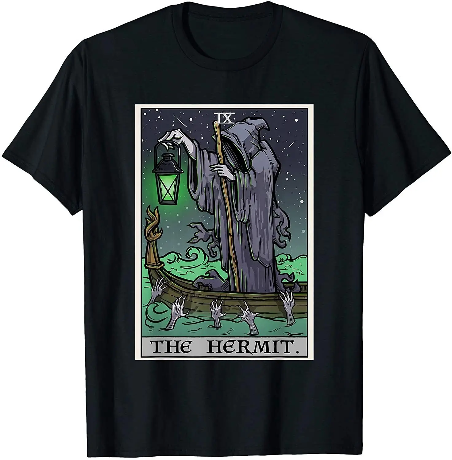 NEW! The Hermit Tarot Card Gothic Grim Reaper Horror Cool T-Shirt - MADE IN USA