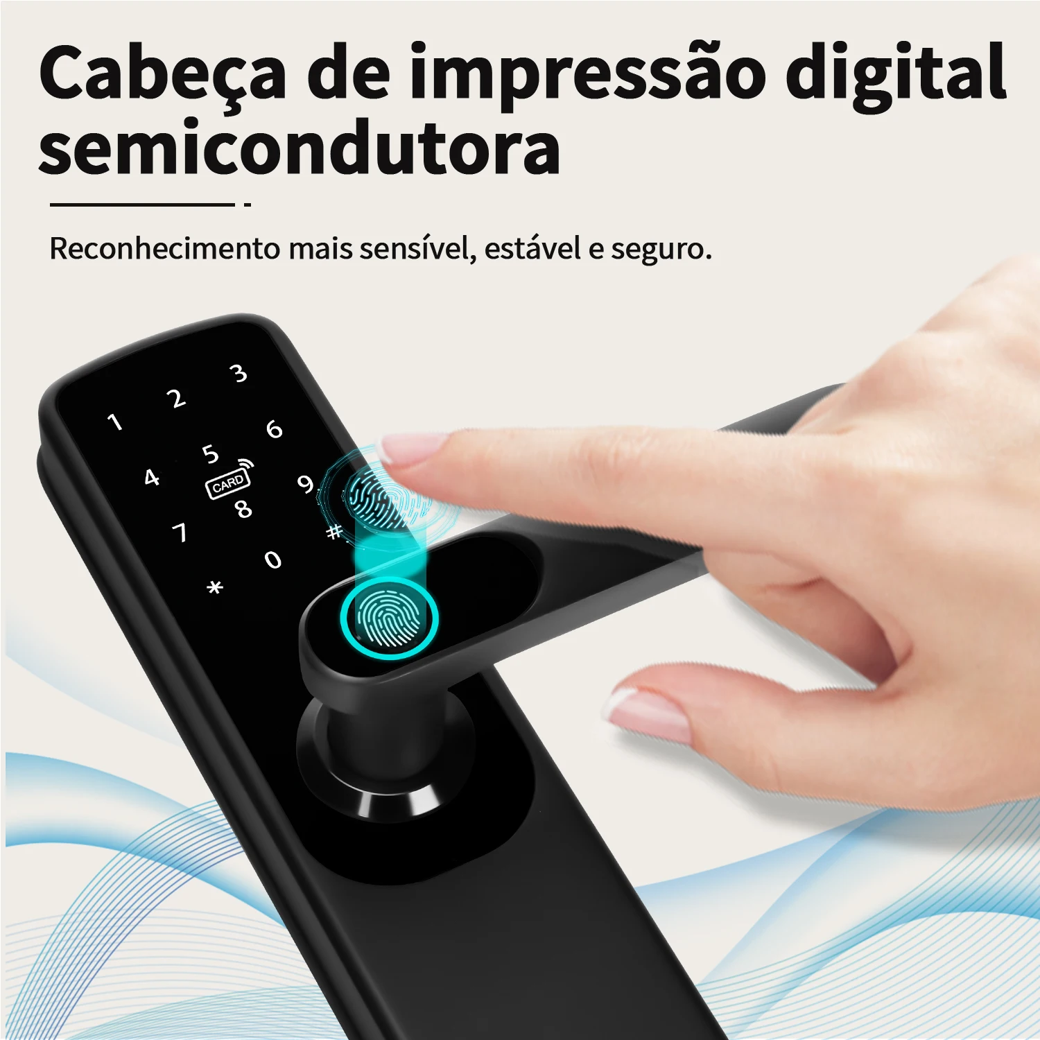 Intelligent WiFi Fechadura Relógio Eletrônico, Do Brasil