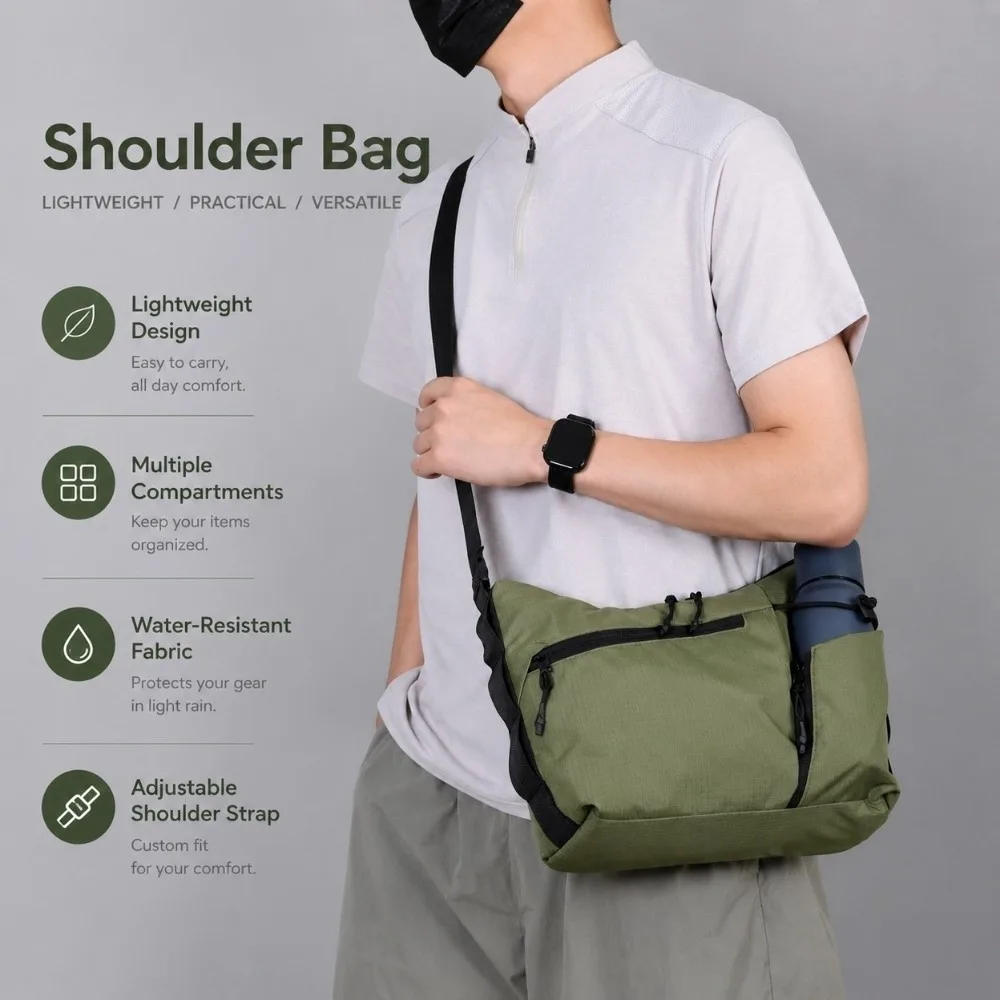 Fashion Oxford Cloth Shoulder Bag Waterproof Large Capacity Messenger Bag Casual Simple Crossbody Bags Commuting